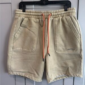 Merrell Tan Shorts with Orange Drawstring NWOT